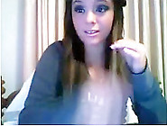 Hot Teen Brunette Dancing On Webcam