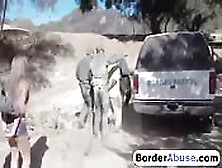 Border Agent Fucking Hard Blonde Slut