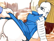 Animated Dragon Ball | Goku Fucks Adorable Android Teenie
