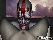 Sexy 3D Zombie Babe Getting Licked And Fucked Hard