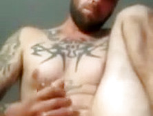 Str8 Tatted Muscle Stud Part Three (Sorry No Sound)