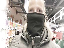 Milena Sweet Remotely Controlled Through The Supermarket