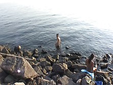 Dasi West In Amateur Nude Cutie Posing Seductively On A Beach