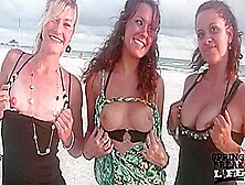 Girls Flashing On Vacation Treasure Island Florida