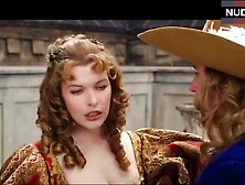 Milla Jovovich Boobs Out – The Three Musketeers