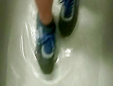 Wet Sneakers Feet