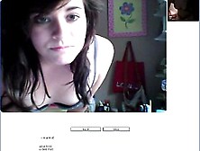 Chatroulette #40 Horny Sexy Girl Exposed And Masturbates
