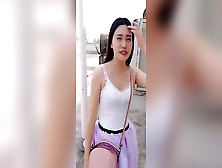 Chinese Webcam Chick 刘婷 Liuting - Rooftop Fuck-Fest