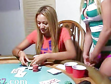 Youthful Princesses Fucking On Poker Night