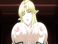 Well-Rounded-Bosomed Elf Anime Hentai