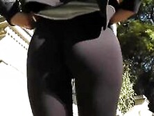 Wow! Another Public Cameltoe For The Hall Of Fame! Round Ass