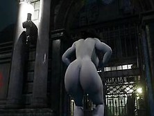 Resident Evil Lady Dimitrescu Twerk.  Model By Xzcrystal3D.  Stage By Mokujinhornywood