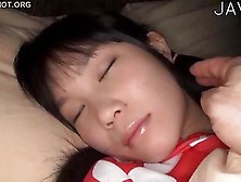 Sleeping Teen Girl Gets A Cum On Her Belly