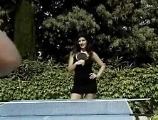 Karen Playing Ping Pong