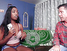 Anal Sex Loving,  Ebony Babe Decided To Get Down And Dirty With A White Guy
