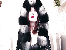 Furry Fetish,  Mama In Furry Coat,  Yiff Gloves And Furry Hat