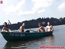 Russian Threesome On The River