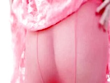 Big Boobed Hispanic Jericha Jem Plays With Her Soak Vagina Into Pink Sheer Watch Thru Tights