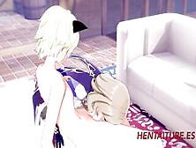 Genshin Impact Animated - Lisa Sex Into Her House One-Three