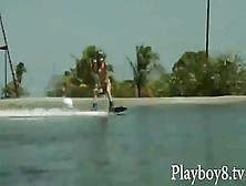 Group Of Badass Babes Hit The Lake For A Little Wakeboarding