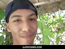Skinny Black College Boy Fucked Outdoors By Latino Jock For Cash