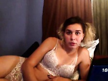 Shemale In Sexy Lingerie Solo Play