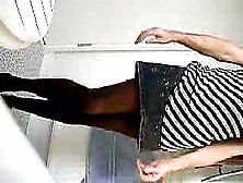 Amateur Tranny Jerking Off In A Bathroom With Her Panties On