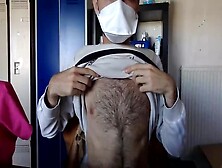 Str8 22Y Hairy French Med Student Cums During Study Session