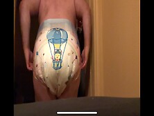 Try New Rearz Diapers And Snapsuit Whit A Huge Plug In My Ass