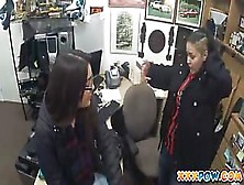 Cum Drips On Her Face In A Pawn Shop After Stealing Items