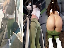 Point Of View: Incredible Monstrous-Rear-End Brunette Rewards Me By Fucking After Training At The Gym