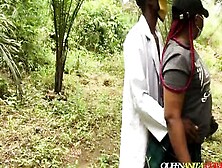 Local Doctor Doing Practical Into The Forest With Schoolgirl Amateur