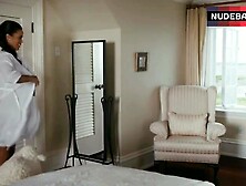Hot Paula Patton In White Bra And Panties – Jumping The Broom