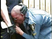 Aroused Cops Sucking Outdoor