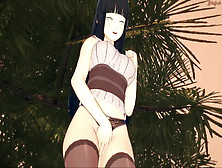 Hinata Fingers Her Pussy Until She Orgasms.  Naruto Hentai.