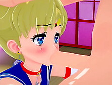 Horny Student Sailor Moon Passionately Blows Schlong L 3D Sfm Cartoon Uncensored