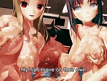 5 Big Boobed Beauties Empty Every Last Drop On A Lucky Cock Hentai English Subbed
