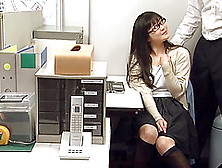 Appealing Japanese Lass With Glasses Sucks The Dick Like A Pro