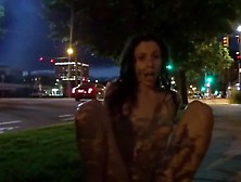 Completely Naked Public Masturbation