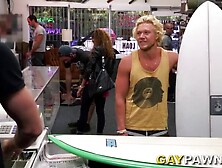 Gpw Blonde Muscle Surfer Needs Money