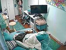 Peeped Dorm Room 5--Sexy Black Bikini Undies