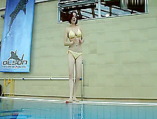 The Girl In Striped Bikini Lada Poleshuk