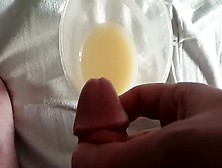 Slow Motion Cum Into Cup Full Of Cum