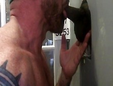 Muscle Stud Sucks 2 Loads Out Of Bbc At Philly Gloryhole