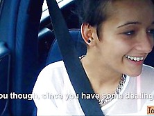 Dilettante Legal Age Teenager Whore Vanessa Rodriguez Screwed In Men Car