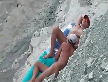 Husband Eats Out His Wife On The Beach