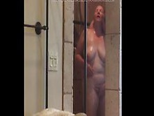 Husband Gets His Bbw Wife Off In Shower Passionately