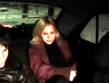 Raunchy Spy Cam Fucking On The Taxi Back Seat