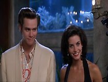 Courteney Cox Cleavage Dress And Bed Scene