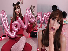 Valentine's Day Joi - Dildo Swallowing With Humongous Sperm Shot